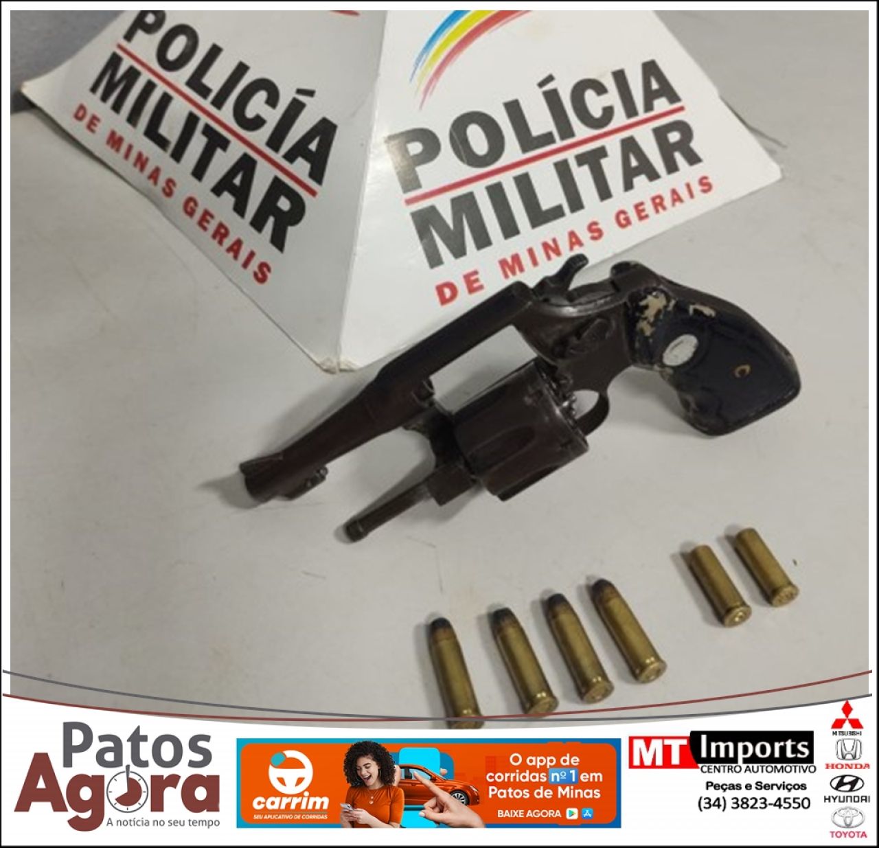 Polícia Militar apreende menor por roubo e porte ilegal de arma de fogo