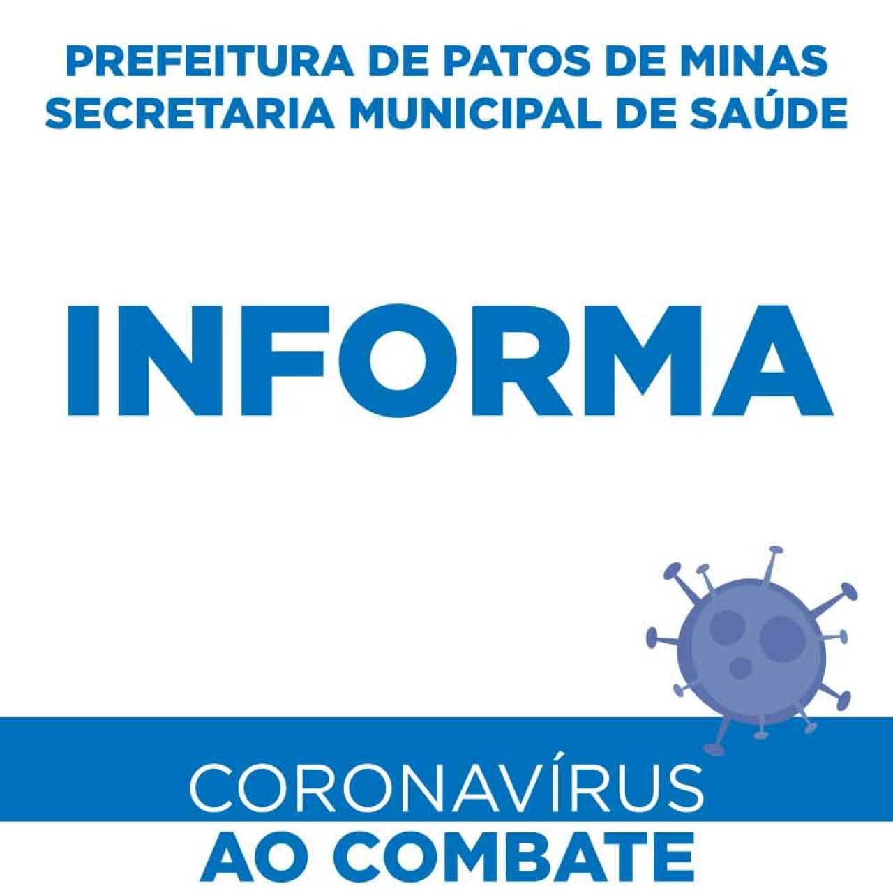 Prefeitura esclarece sobre caso de coronavírus atestado positivo em hospital particular de Patos de Minas