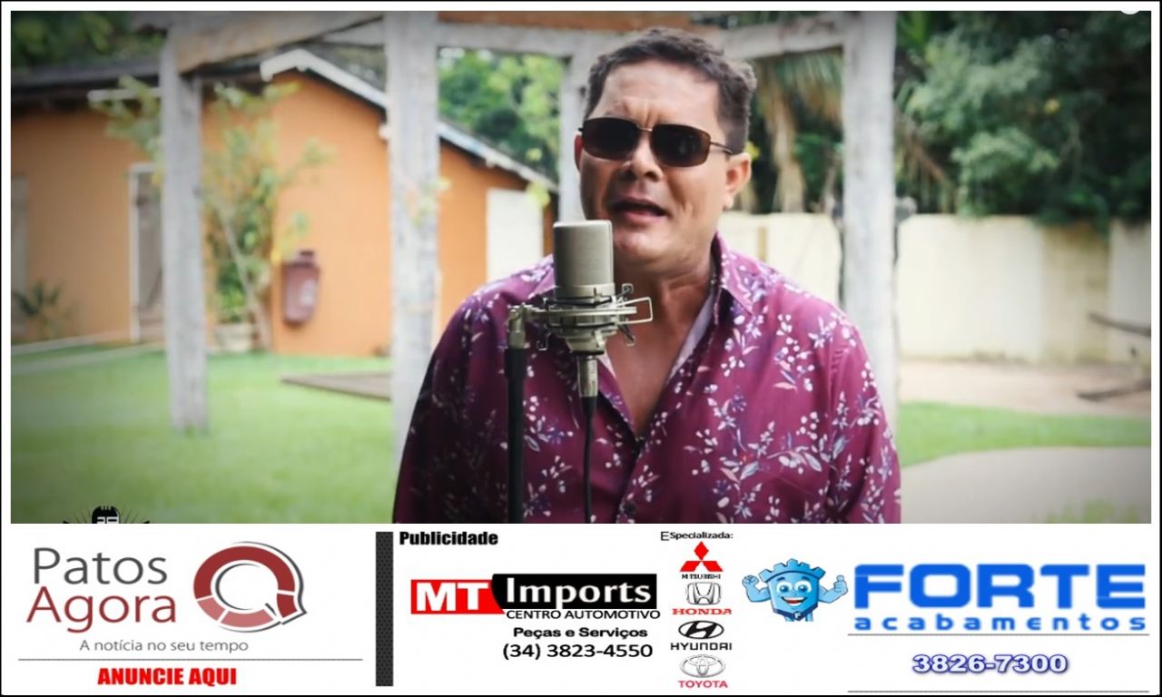 Cantor de Patos de Minas lança música de sucesso no canal do YouTube