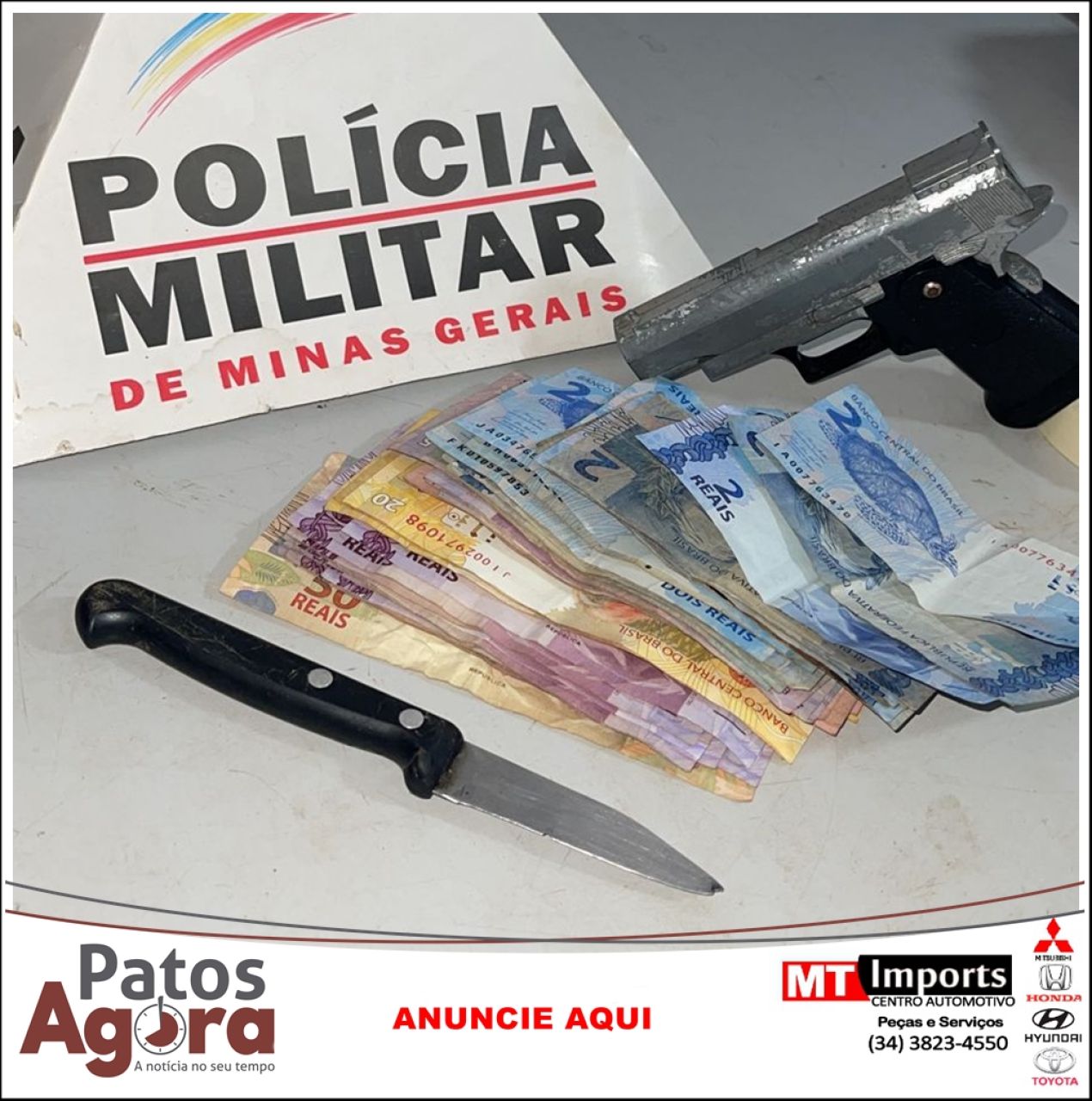 Em ação rápida, PM prende autores de roubo no Bairro Ipanema e recupera materiais