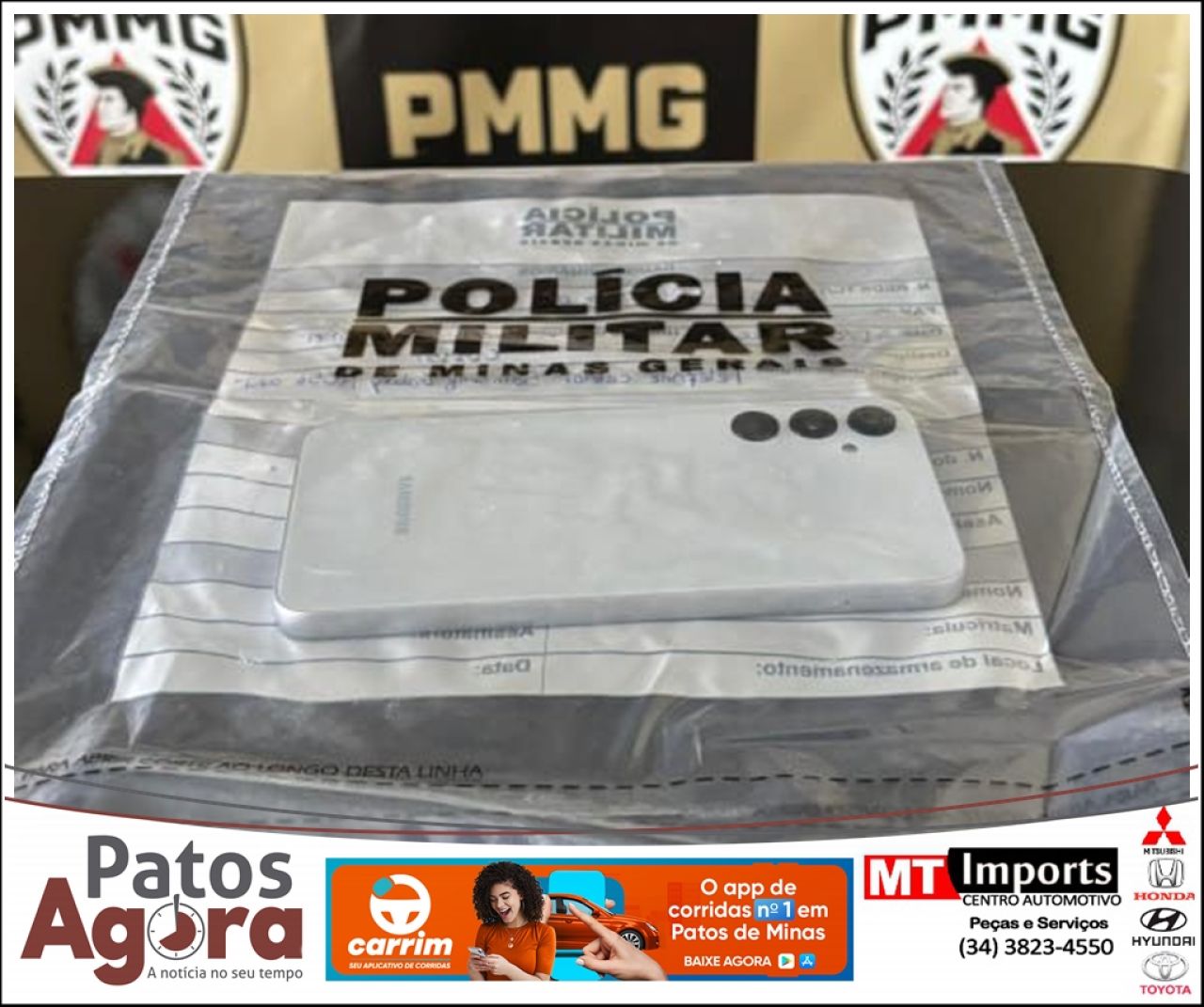 PM de Rio Paranaíba prende autores de roubo e receptação