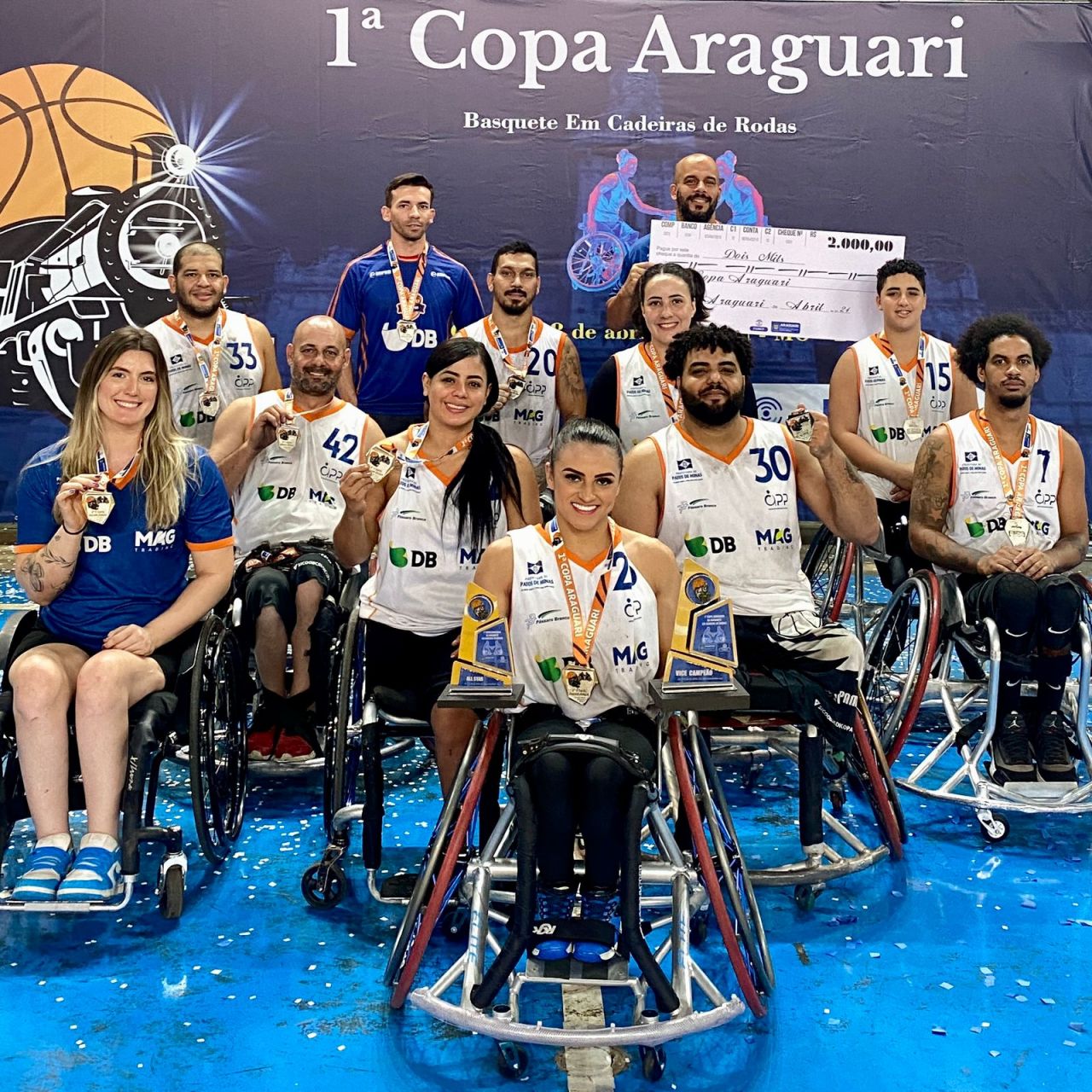 Equipe APP/UNIPAM de Basquete em Cadeira de Rodas é vice-campeã da 1ª Copa Araguari