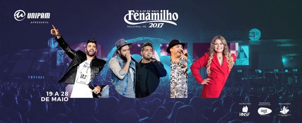 Saiu a lista oficial das atrações da Fenamilho 2017