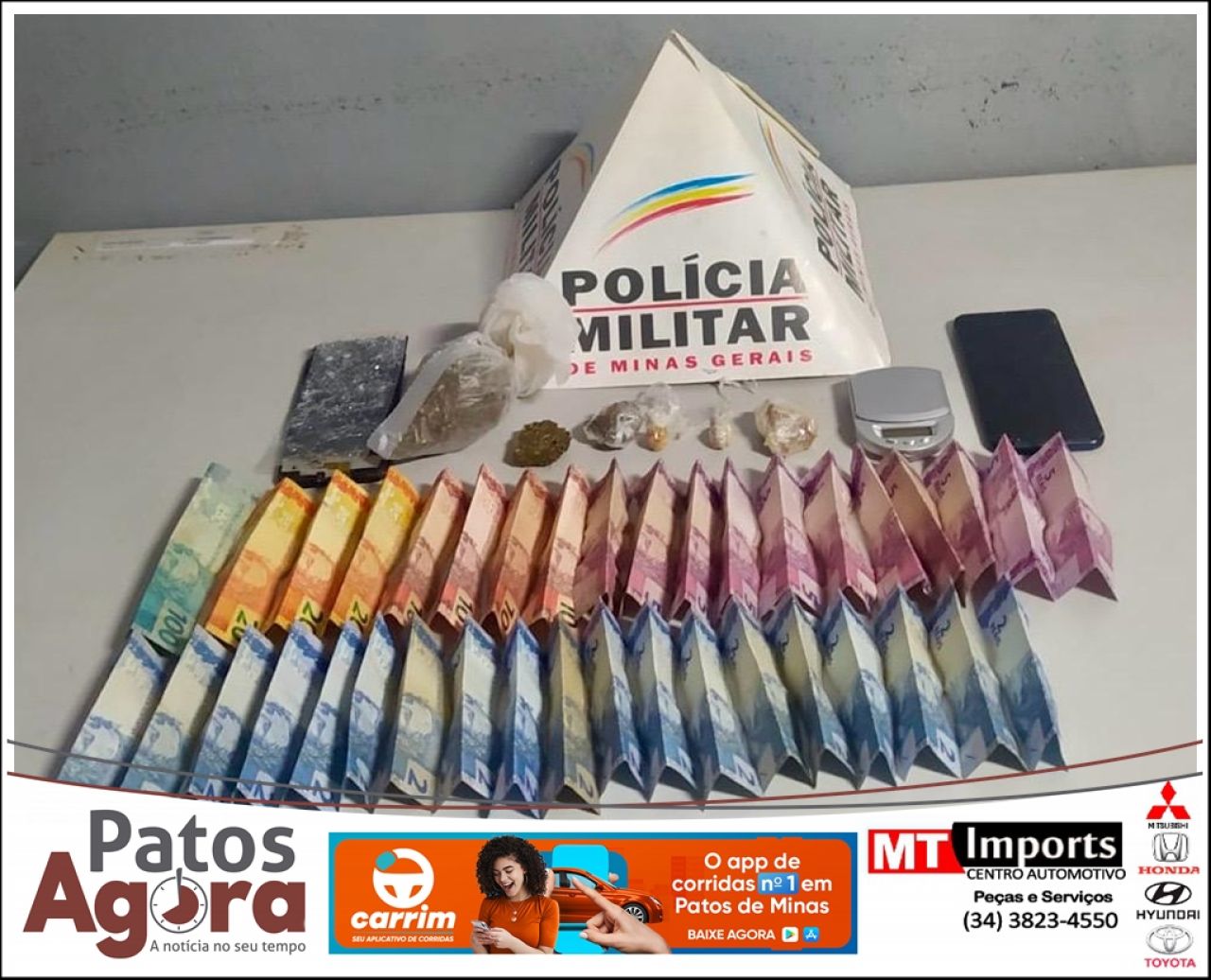 Polícia Militar fecha ponto de tráfico e recupera moto furtada no bairro Sebastião Amorim