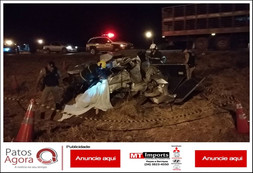 Motorista morre em grave acidente na BR-365, em Patos de Minas