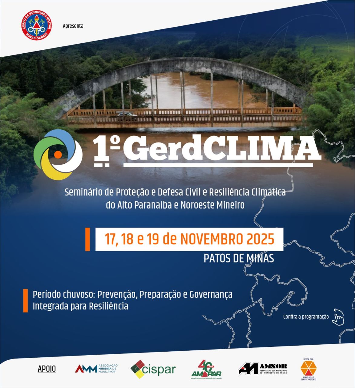 Bombeiros de Patos de Minas promovem 1º Seminário Regional sobre Defesa Civil e Resiliência Climática