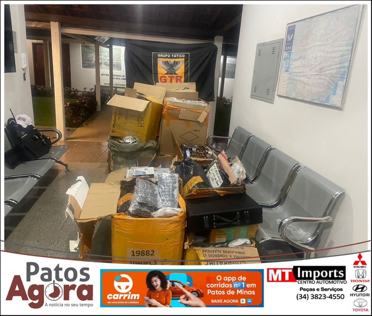 Operação Última Parada apreende carga de contrabando e descaminho na BR-146