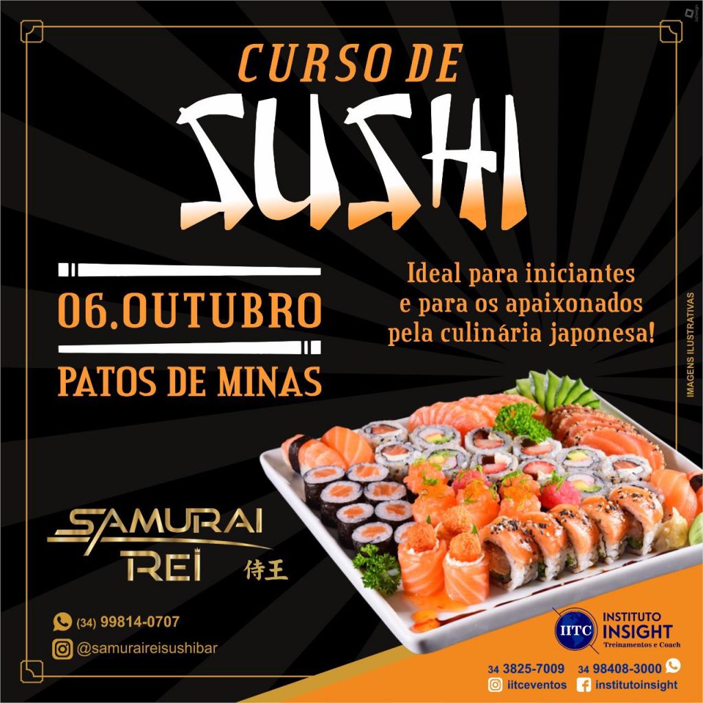Curso de Sushi profissional em Patos de Minas!!!