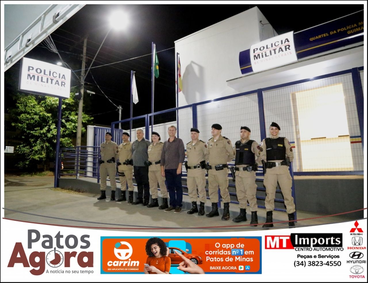 Polícia Militar de Guimarânia inaugura quartel em nova sede