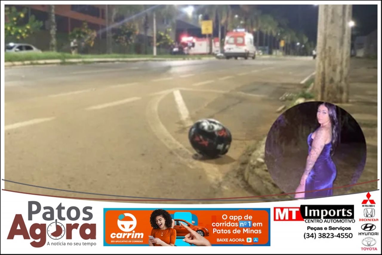 Jovem de 26 anos morre após colidir contra árvore na Avenida Marabá em Patos de Minas