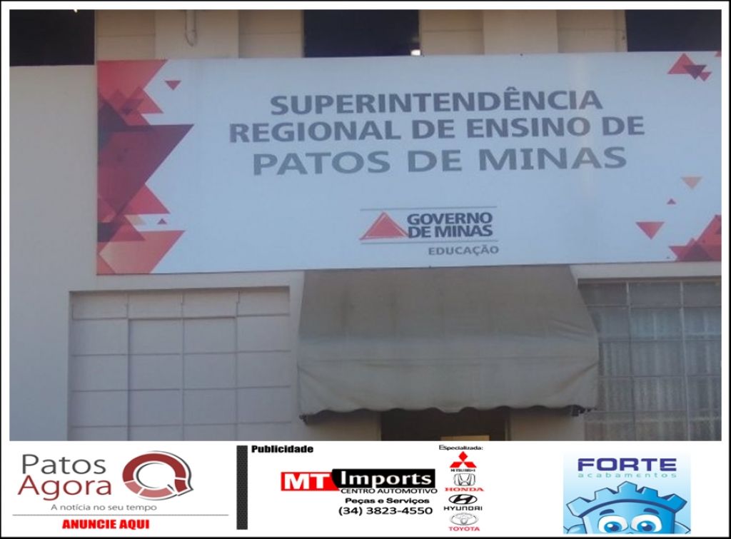 Estado deve um ano de aluguel da sede Superintendência de Ensino, em Patos de Minas; dívida é de 360 mil