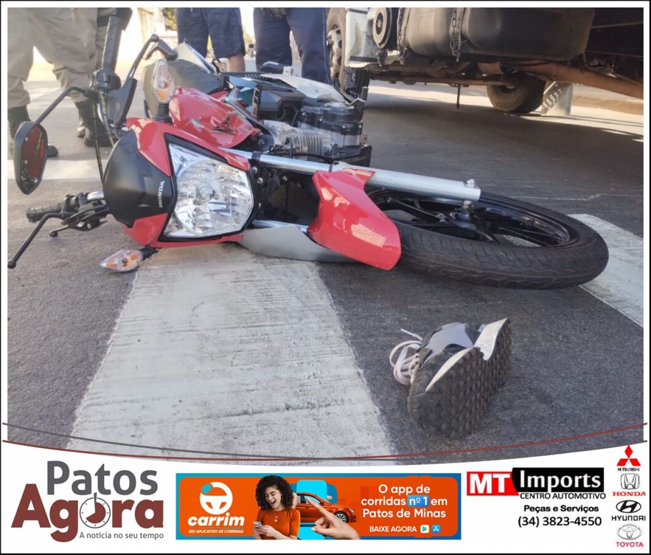 Motociclista de 16 anos morre em grave acidente no Bairro Lagoa Grande