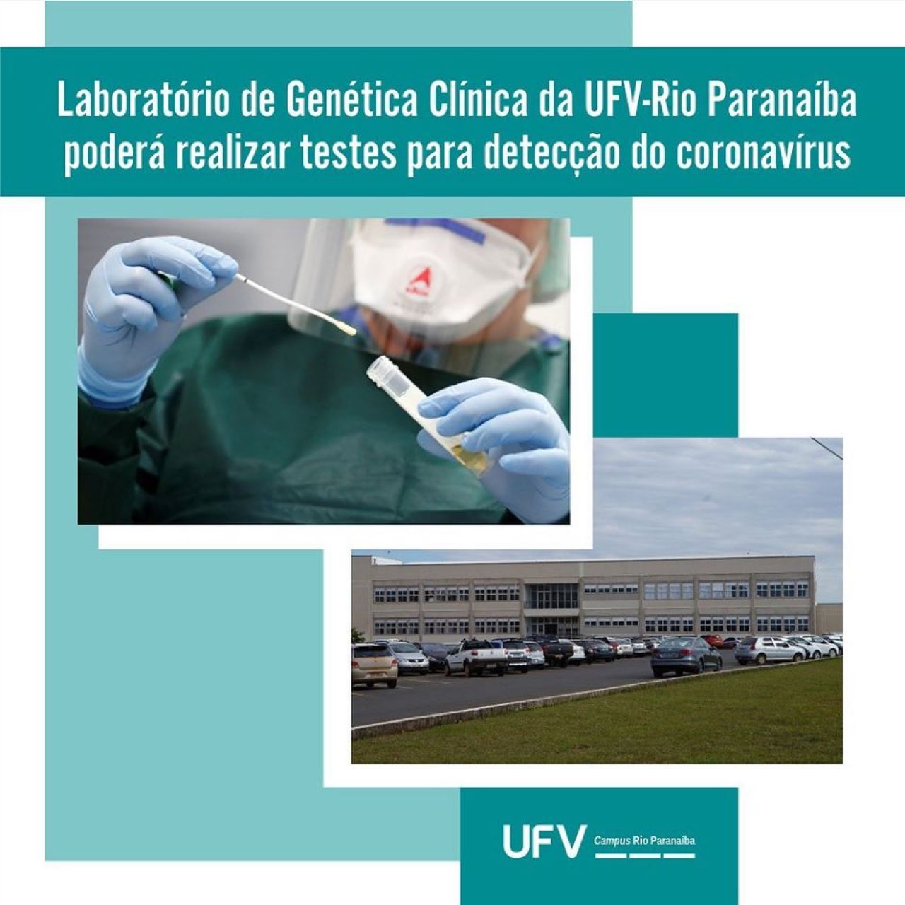 Laboratório da UFV se prepara para realizar os testes de coronavírus