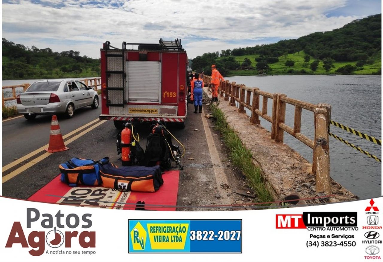 Acidente Mulher Morre Após Carro Cair Dentro De Rio Na Br 365 Patos Agora A Notícia No Seu