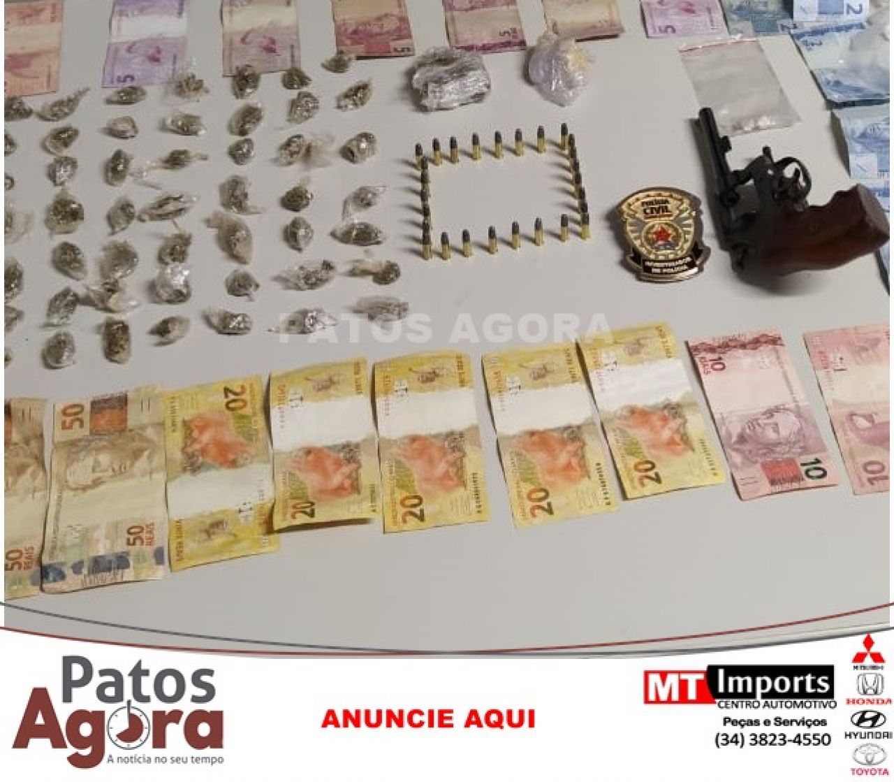 Operação ´Choque de Ordem´ prende suspeito de tráfico em João Pinheiro