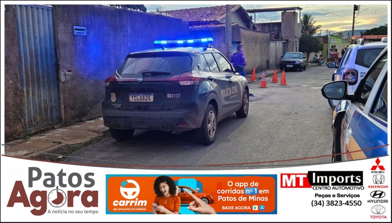 Jovem de 19 anos é executado a tiros no Bairro Nossa Senhora Aparecida, em Patos de Minas