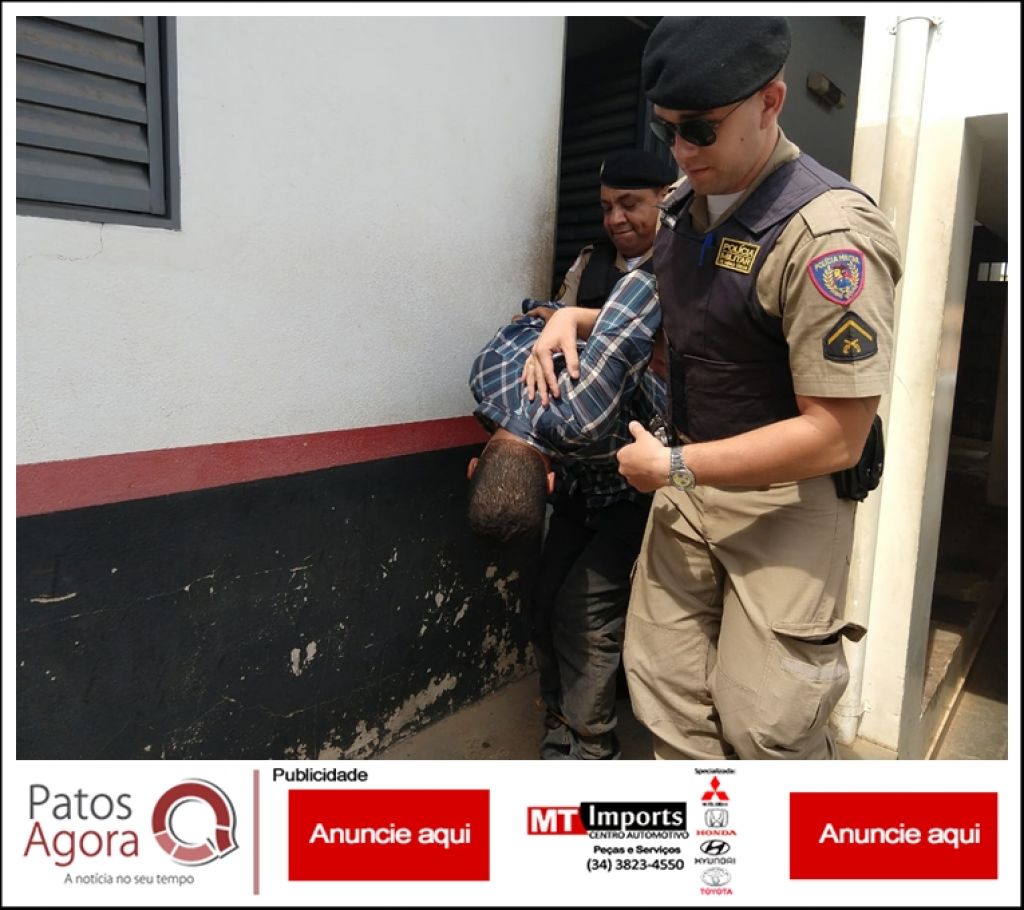 Homem é preso após passar a mão e agredir mulheres durante festa na cidade de Carmo do Paranaíba