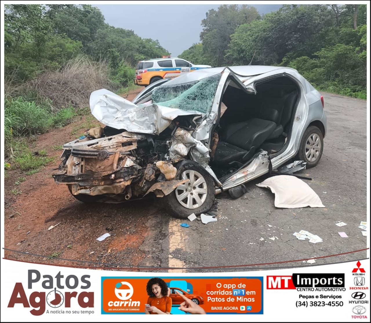 Tragédia na MG-181: motorista alcoolizado causa acidente que mata gestante e bebê