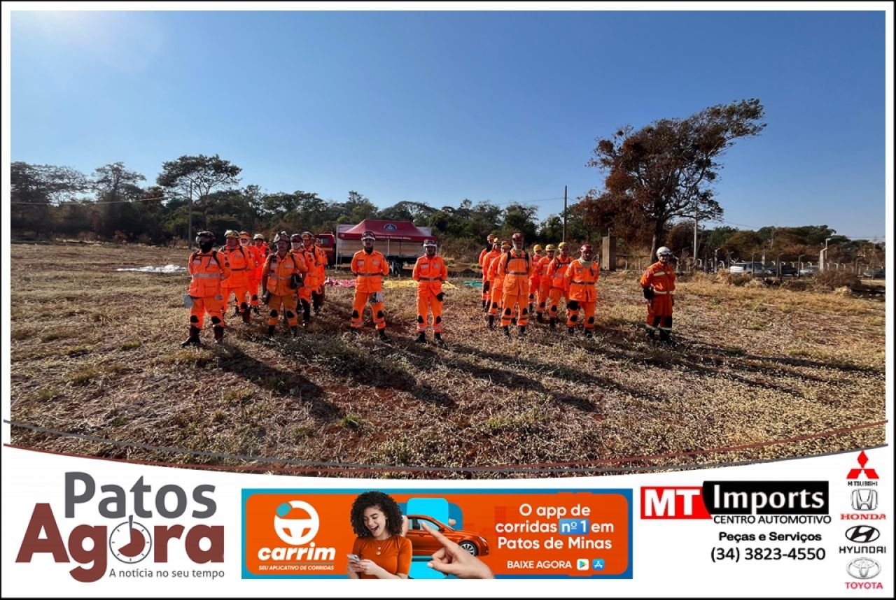 Corpo de Bombeiros realiza treinamento na Mata do Cachorro