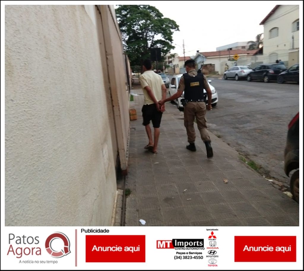 Após denúncia, PM prende rapaz de 23 anos e localiza arma e munições no município de Presidente Olegário