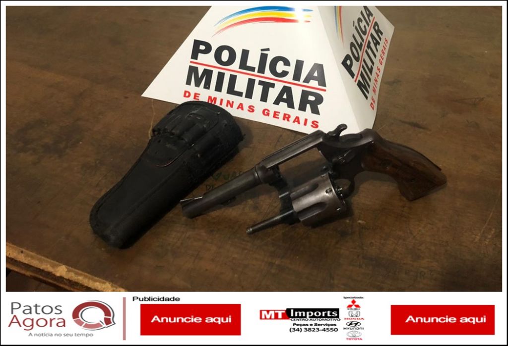 PM prende homem suspeito de tentar vender revolver 38 por três mil reais