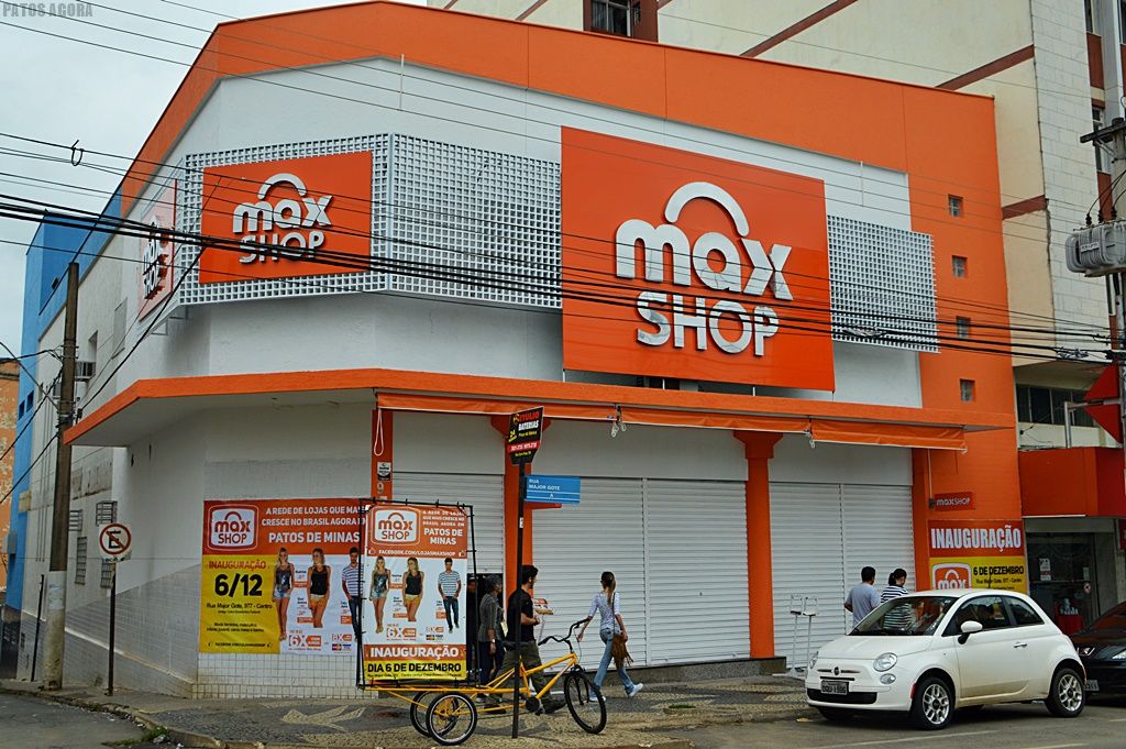Grande inauguração das Lojas Max Shop em Patos de Minas