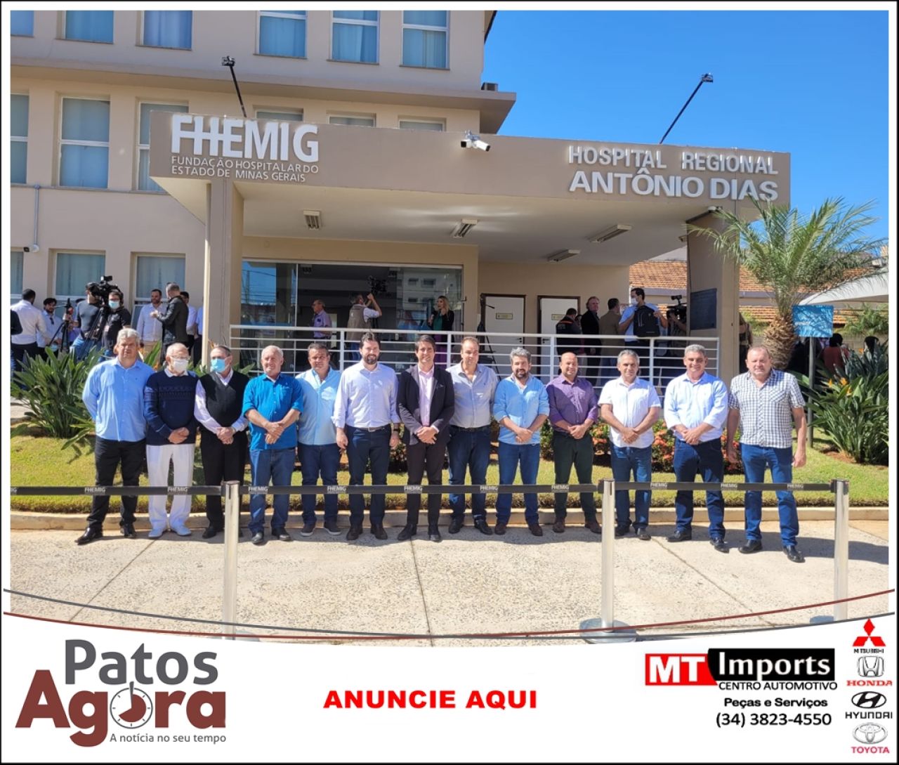 Governo de Minas firma convênio com a Prefeitura de Patos de Minas para ampliação do HRAD