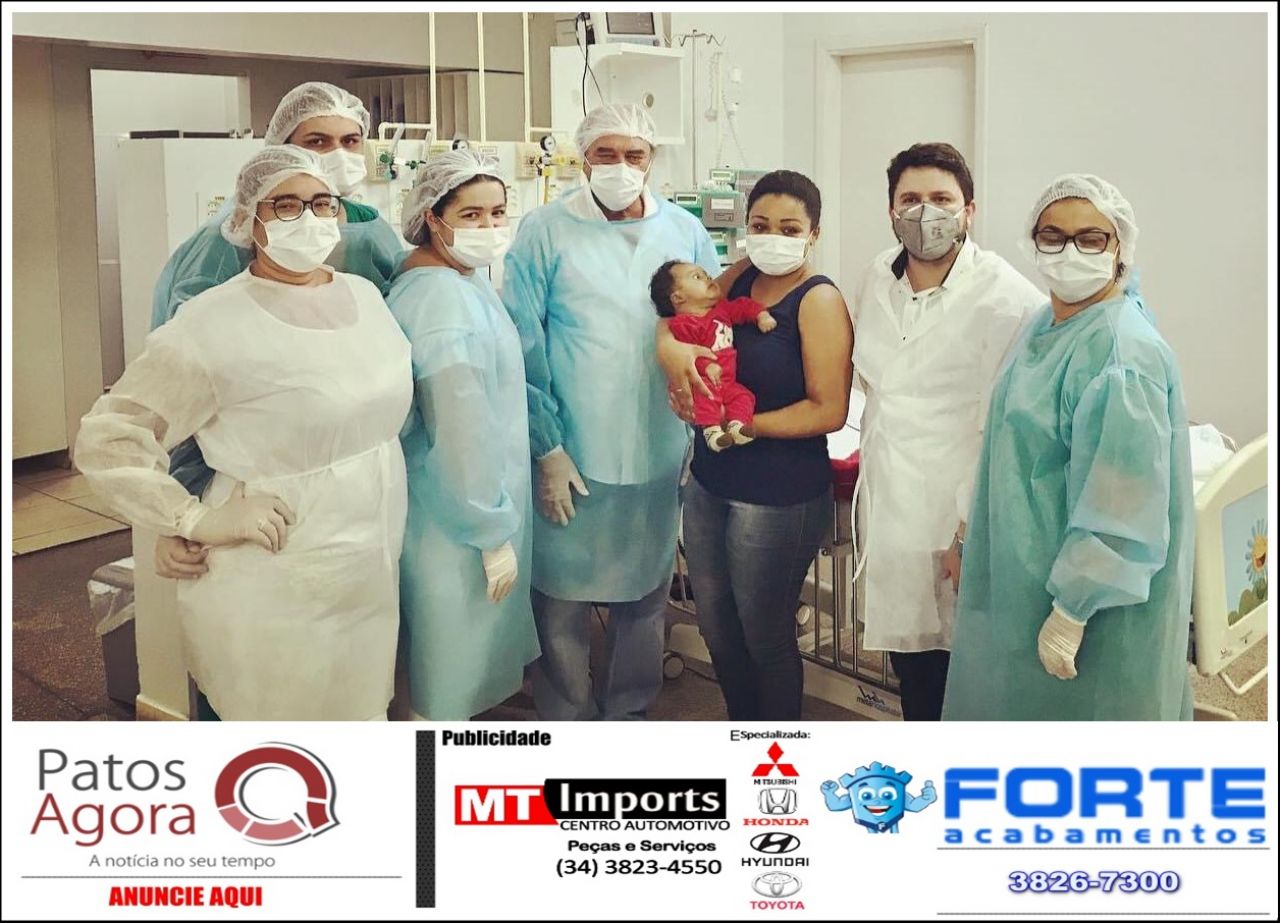 Bebê internado no Hospital São Lucas com suspeita de Covid-19 recebe alta médica