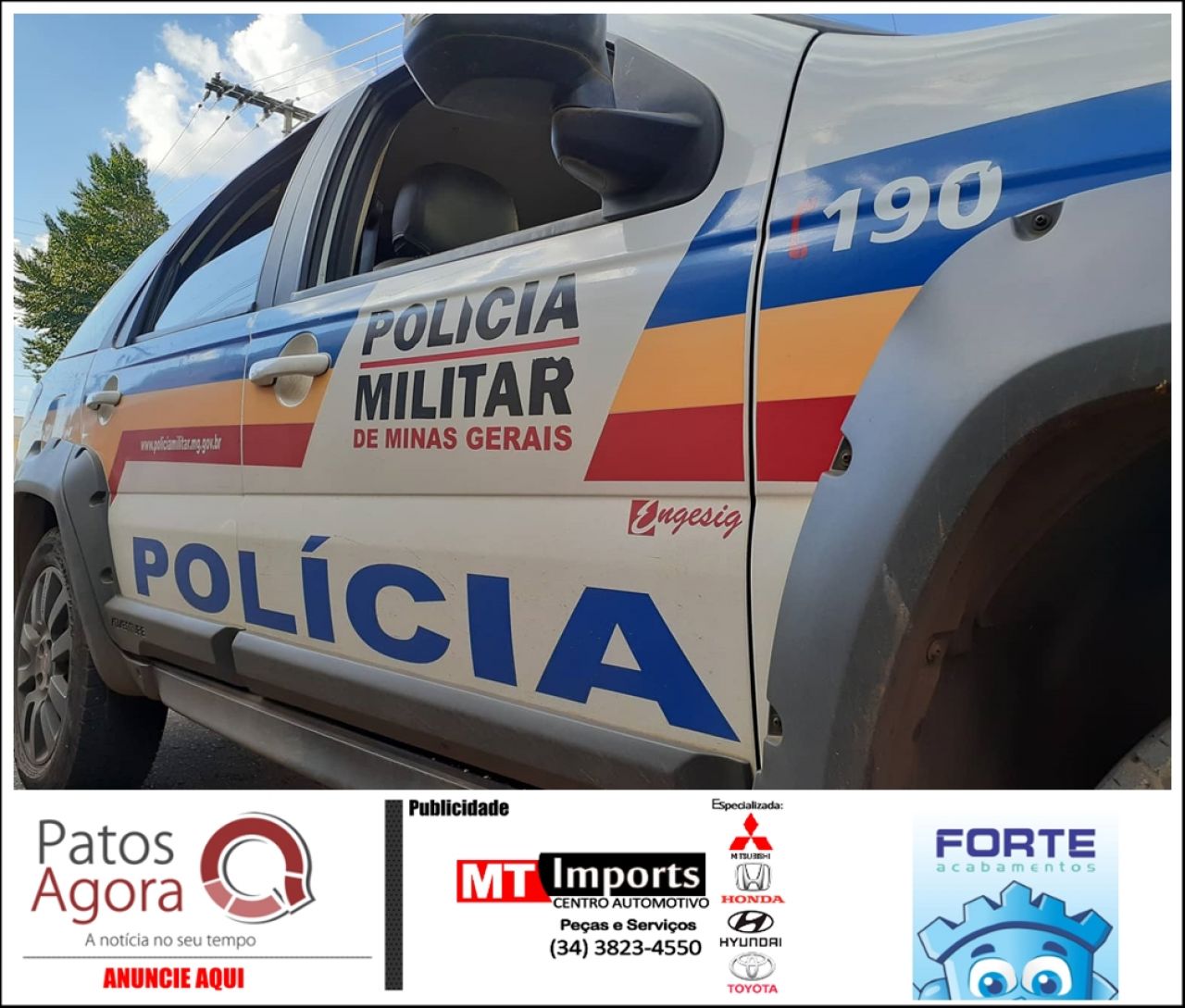 A Polícia Militar apreende drogas escondidas em mata na cidade de Coromandel