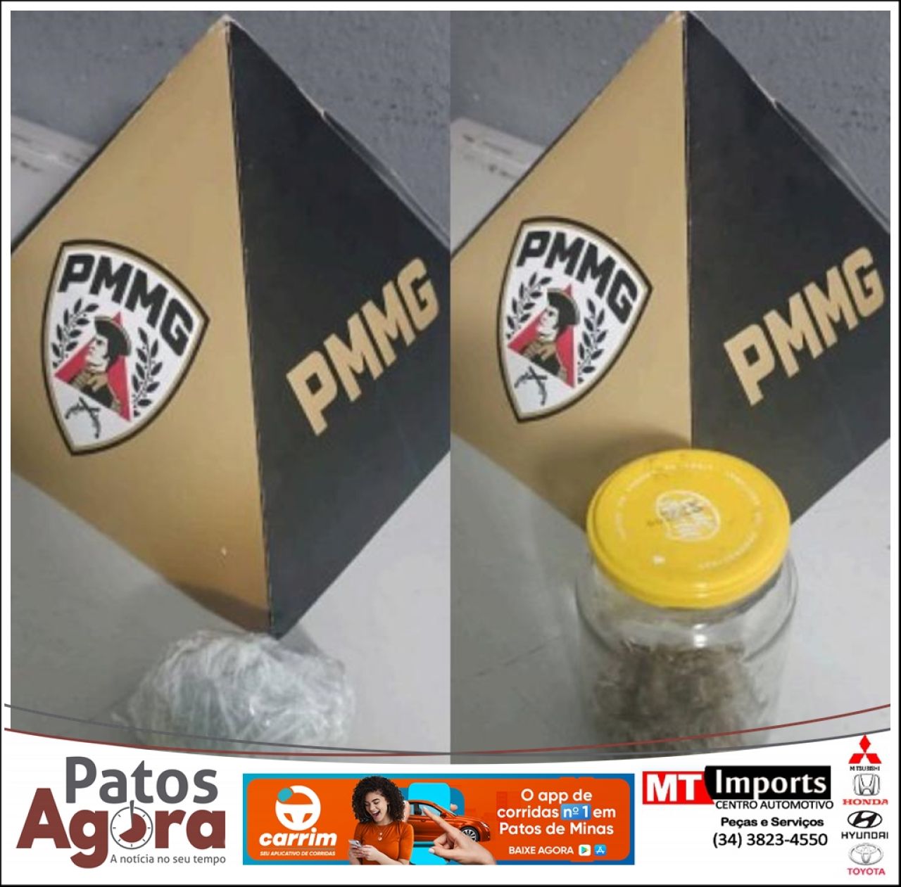 PM prende homem por tráfico de drogas em Patos de Minas